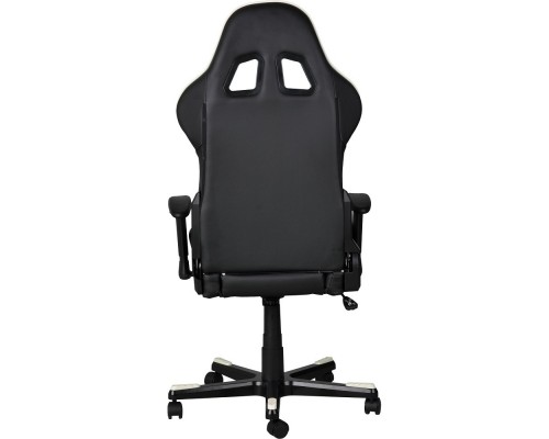 Игровое кресло DXRacer Formula OH/FE08/NW компьютерное, до 91 кг, кожа PU, металл, цвет  черный/белый