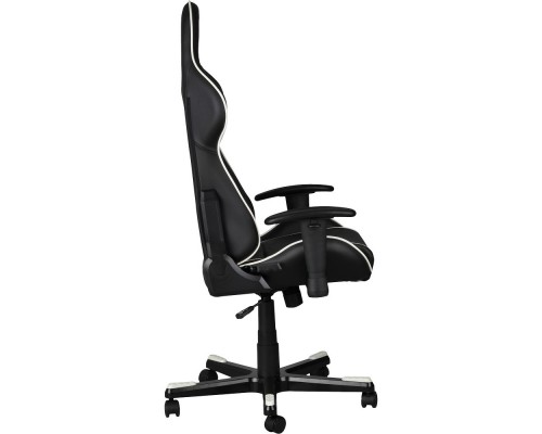 Игровое кресло DXRacer Formula OH/FE08/NW компьютерное, до 91 кг, кожа PU, металл, цвет  черный/белый