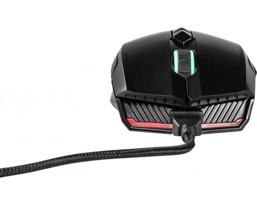 Мышь Harper Spigot WGM-01 H00002280 оптическая, беспроводная/проводная, 4000 dpi, 7 кнопок, Avago 3050, USB, RGB подсветка, черная