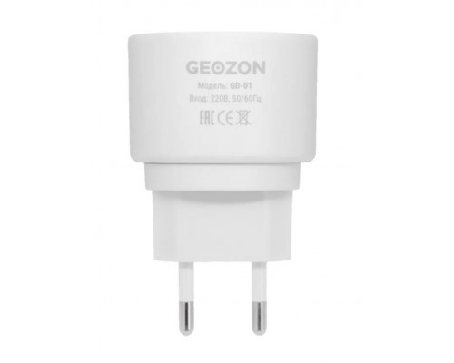 Датчик утечки газа Geozon GD-01 WiFi 802.11 b/g/n, 6% LEL +/-3% (CH4), AC 85-250 В, iOS, Android, пластик, белый