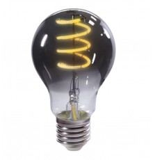 Умная LED лампочка Geozon FL-03 Filament, WiFi 802.11 b/g/n, E27, 2200K-5500K, А60, 450 lm, 5.5 Вт, AC 220-250В, до 15000 часов, тонированная черная                                                                                                      