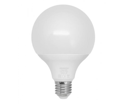 Умная LED лампочка Geozon RG-03 RGB, WiFi 802.11 b/g/n, E27, 2700K-6500K, G95, 1050 lm, 10 Вт, AC 220-250В, до 15000 часов, белая + RGB