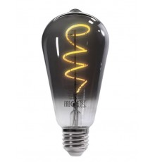 Умная LED лампочка Geozon FL-04 Filament, WiFi 802.11 b/g/n, E27, 2200K-5500K, ST64, 450 lm, 5.5 Вт, AC 220-250В, до 15000 часов, тонированная черная                                                                                                     
