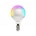 Умная LED лампочка Wi-Fi HIPER IoT LED C3 RGB, WiFi 2.4 ГГц, 802.11 b/g/n, E14, Globe P45, AC 220-250В, 2700K-6500K, 6 Вт, 520 лм, Android  iOS