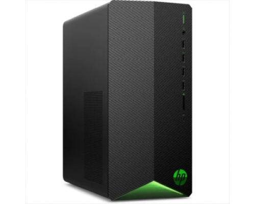 Компьютер HP Pavilion Gaming TG01-1037ur MT, Core i7-10700F, 16GB (2x8GB) 2933 DDR4, SSD 512GB, NVIDIA RTX 3060ti 8GB, noDVD, no kbd & no mouse, Black with Green LED, FreeDOS, 1Y Wty