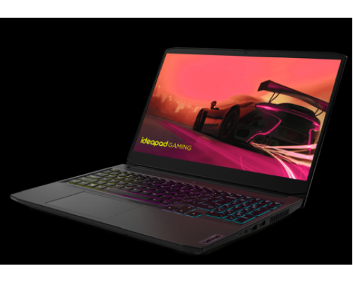 Ноутбук Lenovo IdeaPad Gaming 3 15ACH6 15,6 FHD (1920x1080)IPS AG, RYZEN 5 5600H, 8GB DDR4 3200, 512GB SSD M.2, RTX3060 6GB, WiFi, BT, TPM2, HD Cam, 60Wh, 170W Slim Tip, NoOS, 2Y CI, 2.25kg