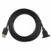 Кабель ACD-DDPF2-50B [ACD-DDPF2-50B] DisplayPort 1.2, DP extension, Golden Plated, 20m/20f, Черный, 5м, (742521)