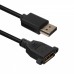 Кабель ACD-DDPF2-50B [ACD-DDPF2-50B] DisplayPort 1.2, DP extension, Golden Plated, 20m/20f, Черный, 5м, (742521)