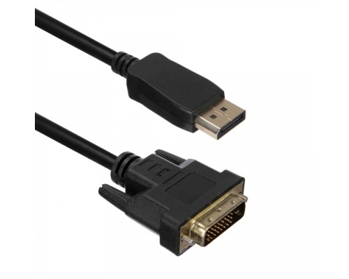 Кабель ACD-DDIM2-18B [ACD-DDIM2-18B] DisplayPort 1.2, DP-DVI, Golden Plated, 20m/25m, Черный, 1.8м (742477)