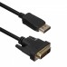 Кабель ACD-DDIM2-18B [ACD-DDIM2-18B] DisplayPort 1.2, DP-DVI, Golden Plated, 20m/25m, Черный, 1.8м (742477)