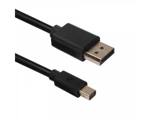 Кабель ACD-DDMM2-18B [ACD-DDMM2-18B] DisplayPort 1.2, DP-mDP, Golden Plated, 20m/20m, Черный, 1.8м, (742491)