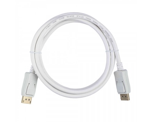 Кабель ACD-DDPM4-18W [ACD-DDPM4-18W] DisplayPort 1.4, Golden Plated,20m/20m, Белый, 1.8м, (742415)