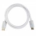 Кабель ACD-DDPM4-18W [ACD-DDPM4-18W] DisplayPort 1.4, Golden Plated,20m/20m, Белый, 1.8м, (742415)