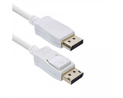 Кабель ACD-DDPM4-18W [ACD-DDPM4-18W] DisplayPort 1.4, Golden Plated,20m/20m, Белый, 1.8м, (742415)