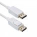 Кабель ACD-DDPM4-18W [ACD-DDPM4-18W] DisplayPort 1.4, Golden Plated,20m/20m, Белый, 1.8м, (742415)