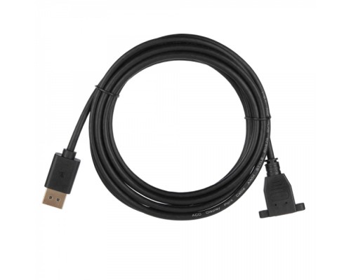 Кабель ACD-DDPF2-30B [ACD-DDPF2-30B] DisplayPort 1.2, DP extension, Golden Plated, 20m/20f, Черный, 3м (742514)