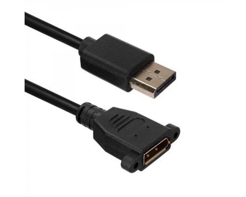 Кабель ACD-DDPF2-30B [ACD-DDPF2-30B] DisplayPort 1.2, DP extension, Golden Plated, 20m/20f, Черный, 3м (742514)