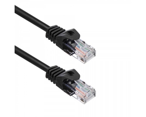 Патчкорд ACD-LPU5C-15M [ACD-LPU5C-15M] Cat5e UTP 24AWG 4Pair, 7/0.18мм CU Черный, 15м, (741845)