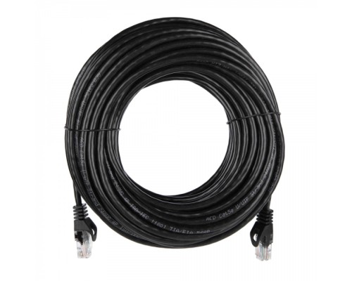 Патчкорд ACD-LPU5C-20M [ACD-LPU5C-20M] Cat5e UTP 24AWG 4Pair, 7/0.18мм CU Черный, 20м, (741852)