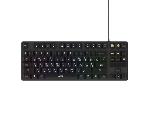 Клавиатура Gaming Keyboard HIPER KG201 (Membrane 87keys, 1.5m cable, USB)