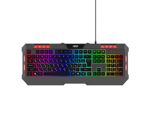 Клавиатура Gaming Keyboard HIPER KG401 (Membrane 104keys, 1.5m cable, USB)