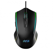 Мышь Gaming Mouse HIPER MX-R400 Black (7D, 7200DPI, 1.5m cable, USB)                                                                                                                                                                                      