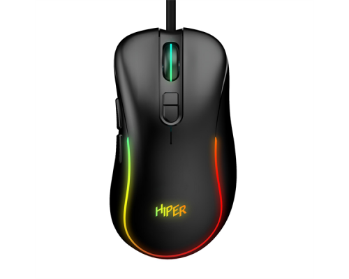 Мышь Gaming Mouse HIPER MX-R300 Black (7D, 7200DPI, 1.5m cable, USB)