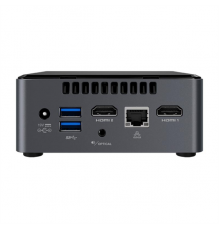 Неттоп Intel NUC 7: Intel Celeron J4005, 2.7 GHz, DDR4 SODIMM (up to 2400MHz/8Gb), VGA Intel HD Graphics(2xHDMI 2.0),1x2.5HDD, w/ no codec (БЕЗ ШНУРА)                                                                                                    