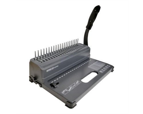 Переплетный аппарат на пластиковую пружину Office Kit B2112N (A4, A5, механический, шаг 9:16, перфорация 12 листов, 21 отверстие, 1 ручка)