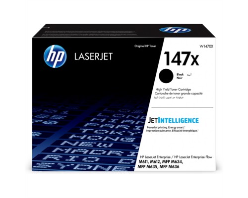 Тонер-картридж для лазерного принтера Cartridge HP 147X для LJ M611/M612/M634/M635/M636, черный (25 200 стр.)