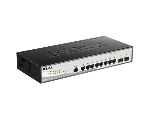 Управляемый коммутатор D-Link DGS-1210-10/ME/B2A, L2 Managed Switch with  8 10/100/1000Base-T ports and 2 1000Base-X SFP ports.16K Mac address, 802.3x Flow Control, 4K of 802.1Q VLAN, 802.1p Priority Queues, Traffic Segmen