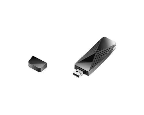 Беспроводной сетевой адаптер D-Link DWA-X1850/A1A, Wireless AX1800 Dual-band USB Adapter. 802.11a/b/g/n/ac and 802.11ax compatible, switchable Dual band 2.4 GHz or 5 GHz; Up to 1200 Mbps data transfer rate in 802.11ax mode 5 GHz