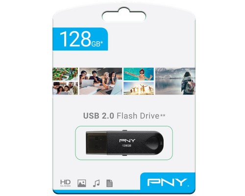 Память (USB flash) PNY 128GB ATTCLA USB 2.0 BLKTRNBLK