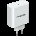 Адаптер Canyon, GAN 65W charger  Input:  100V-240V Output: 5.0V3.0A /9.0V3.0A /12.0V-3.0A/ 15.0V-3.0A /20.0V3.25A , Eu plug, Over- Voltage ,  over-heated, over-current and short circuit protection Compliant with CE RoHs,ERP. Size: 53*53*29mm, 110g, W