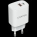 Адаптер питания Canyon, PD 20W/QC3.0 18W WALL Charger with 1-USB A+ 1-USB-C   Input: 100V-240V, Output: 1 port charge: USB-C:PD 20W (5V3A/9V2.22A/12V1.67A) , USB-A:QC3.0 18W (5V3A/9V2.0A/12V1.5A), 2 port charge: common charge,  total 5V, 3A, Eu plug