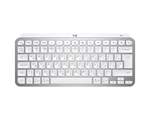 Клавиатура беспроводная Logitech MX Keys Mini - Pale, оригинальная заводская РУС гравировка [920-010502]