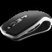 Мышь  CANYON MW-19 2.4GHz Wireless Rechargeable Mouse with Pixart sensor, 6keys, Silent switch for right/left keys,DPI: 800/1200/1600, Max. usage 50 hours for one time full charged, 300mAh Li-poly battery, Black -Silver, cable length 0.6m, 121*70*39m