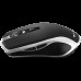 Мышь  CANYON MW-19 2.4GHz Wireless Rechargeable Mouse with Pixart sensor, 6keys, Silent switch for right/left keys,DPI: 800/1200/1600, Max. usage 50 hours for one time full charged, 300mAh Li-poly battery, Black -Silver, cable length 0.6m, 121*70*39m