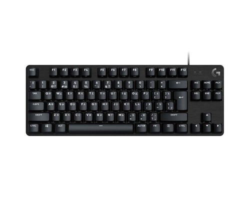 Клавиатура без цифрового блока Logitech G413 TKL SE, черный, оригинальная заводская РУС гравировка [920-010447]