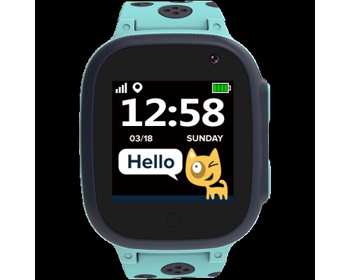 Умные часы Kids smartwatch, 1.44 inch colorful screen,  GPS function, Nano SIM card, 32+32MB, GSM(850/900/1800/1900MHz), 400mAh battery, compatibility with iOS and android, Blue, host: 52.9*40.3*14.8mm, strap: 230*20mm, 42g