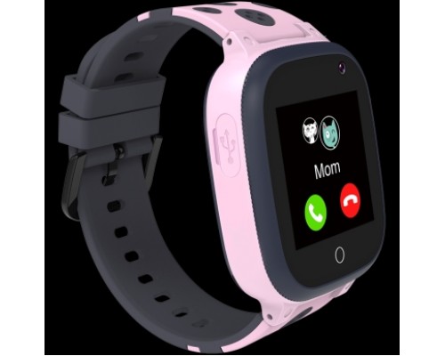 Умные часы Kids smartwatch, 1.44 inch colorful screen, GPS function, Nano SIM card, 32+32MB, GSM(850/900/1800/1900MHz), 400mAh battery, compatibility with iOS and android, Pink, host: 52.9*40.3*14.8mm, strap: 230*20mm, 42g