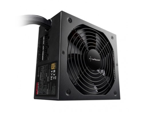 Блок питания Sharkoon WPM Gold ZERO 550W, 550 Вт, ATX 2.3, 140х140 mm Fan, 9x SATA, 4x PCI-E, 2x CPU, 100-240 В, 20+4 pin, Gold 80 PLUS