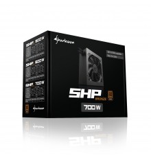Блок питания Sharkoon SHP Bronze 700W, 700 Вт, ATX 2.3, 120х120 mm Fan, 6x SATA, 4x PCI-E, 1x CPU, 100-240 В, 20+4 pin, Bronze 80 PLUS                                                                                                                    