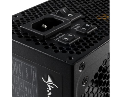 Блок питания Sharkoon SilentStorm Cool Zero 650W, 650 Вт, ATX 2.4, 135х135 mm Fan, 12x SATA, 4x PCI-E, 2x CPU, 100-240 В, 20+4 pin, Gold 80 PLUS