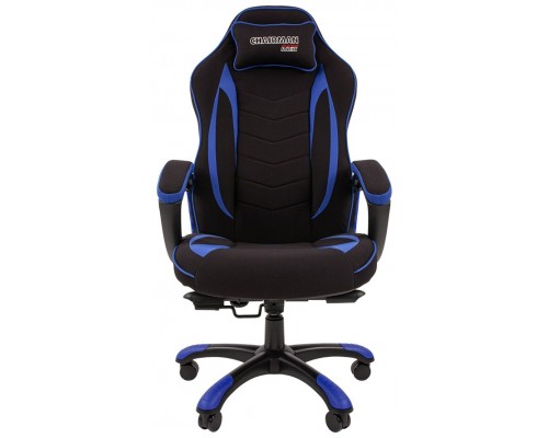 Игровое кресло Chairman game 28 компьютерное, до 180 кг, ткань/пластик, цвет  черный/синий