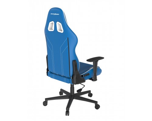 Игровое кресло DXRacer Peak OH/P88/BW компьютерное, до 90 кг, кожа PU, металл, 3D, до 135 градусов, цвет  синий/белый