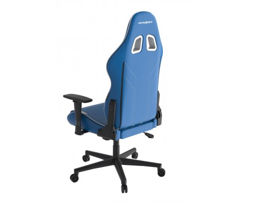 Игровое кресло DXRacer Peak OH/P88/BW компьютерное, до 90 кг, кожа PU, металл, 3D, до 135 градусов, цвет  синий/белый