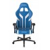 Игровое кресло DXRacer Peak OH/P88/BW компьютерное, до 90 кг, кожа PU, металл, 3D, до 135 градусов, цвет  синий/белый