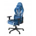 Игровое кресло DXRacer Peak OH/P88/BW компьютерное, до 90 кг, кожа PU, металл, 3D, до 135 градусов, цвет  синий/белый