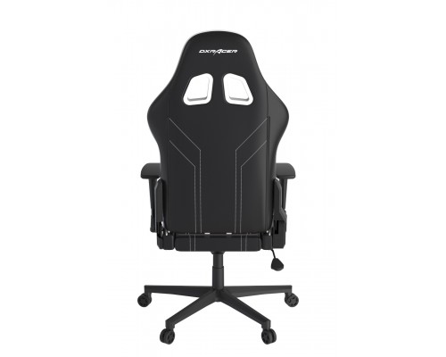 Игровое кресло DXRacer Peak OH/P88/NW компьютерное, до 90 кг, кожа PU, металл, 3D, до 135 градусов, цвет  черный/белый